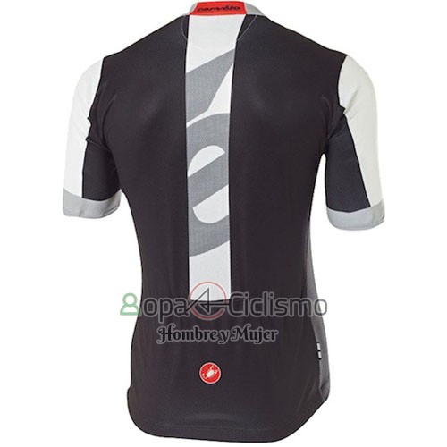 Castelli Cervelo Ropa Ciclismo Culotte Corto 2016 Hombre Mangas Cortas Blanco Gris