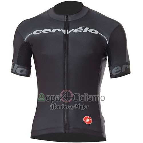 Castelli Cervelo Ropa Ciclismo Culotte Corto 2016 Hombre Mangas Cortas Negro