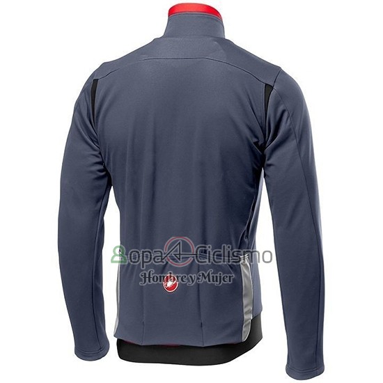 Castelli DE Ropa Ciclismo Culotte Largo 2019 Hombre Mangas Largas Gris Rojo