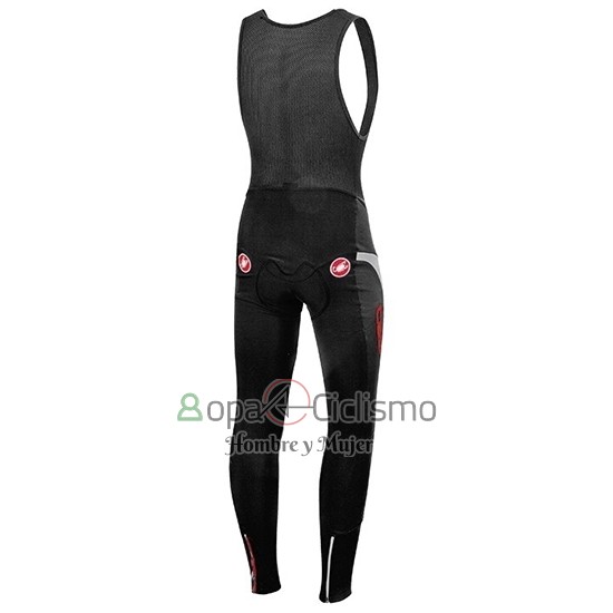 Castelli DE Ropa Ciclismo Culotte Largo 2019 Hombre Mangas Largas Gris Rojo