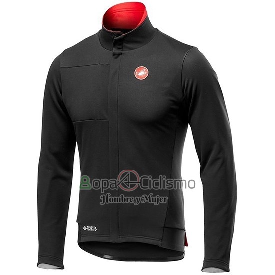 Castelli DE Ropa Ciclismo Culotte Largo 2019 Hombre Mangas Largas Negro Rojo