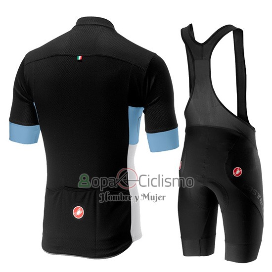 Castelli Prologo 6 Ropa Ciclismo Culotte Corto 2019 Hombre Mangas Cortas Negro Azur Blanco