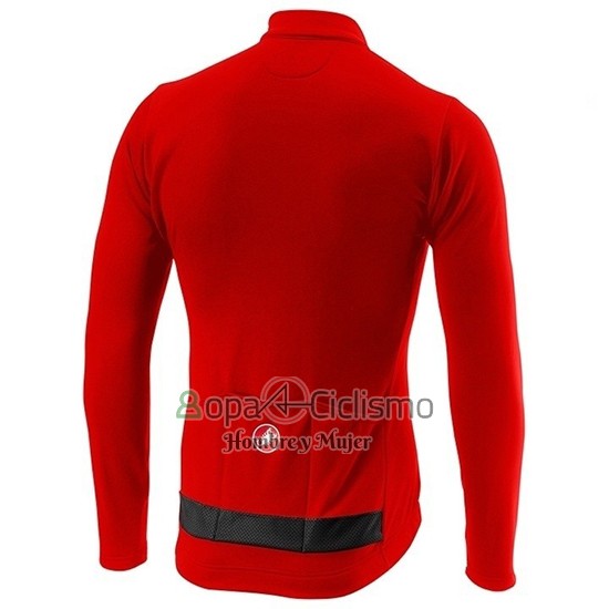 Castelli Puro 3 Ropa Ciclismo Culotte Largo 2019 Hombre Mangas Largas Rojo Negro