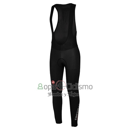 Castelli Puro 3 Ropa Ciclismo Culotte Largo 2019 Hombre Mangas Largas Verde Negro