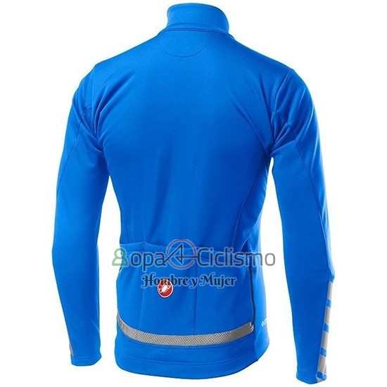 Castelli Raddoppia 2 Ropa Ciclismo Culotte Largo 2019 Hombre Mangas Largas Azul Plata