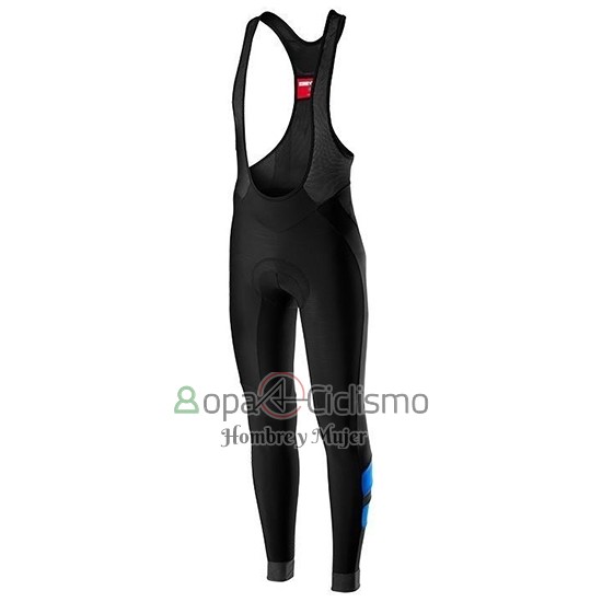 Castelli Raddoppia 2 Ropa Ciclismo Culotte Largo 2019 Hombre Mangas Largas Azul Plata