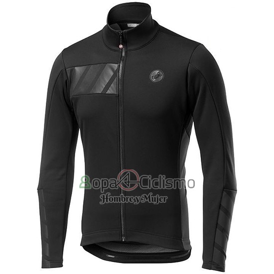 Castelli Raddoppia 2 Ropa Ciclismo Culotte Largo 2019 Hombre Mangas Largas Negro