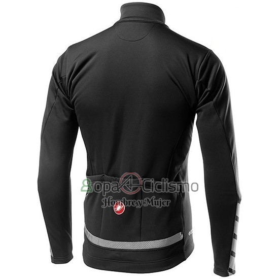 Castelli Raddoppia 2 Ropa Ciclismo Culotte Largo 2019 Hombre Mangas Largas Negro Plata