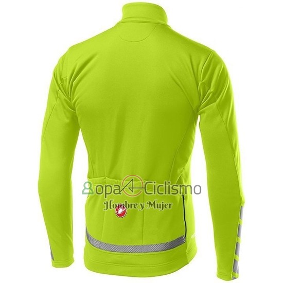 Castelli Raddoppia 2 Ropa Ciclismo Culotte Largo 2019 Hombre Mangas Largas Verde Plata