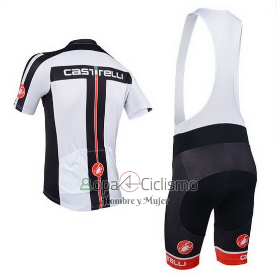Castelli Ropa Ciclismo Culotte Corto 2013 Hombre Mangas Cortas Blanco