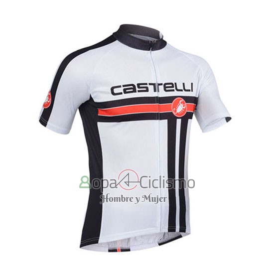 Castelli Ropa Ciclismo Culotte Corto 2013 Hombre Mangas Cortas Blanco
