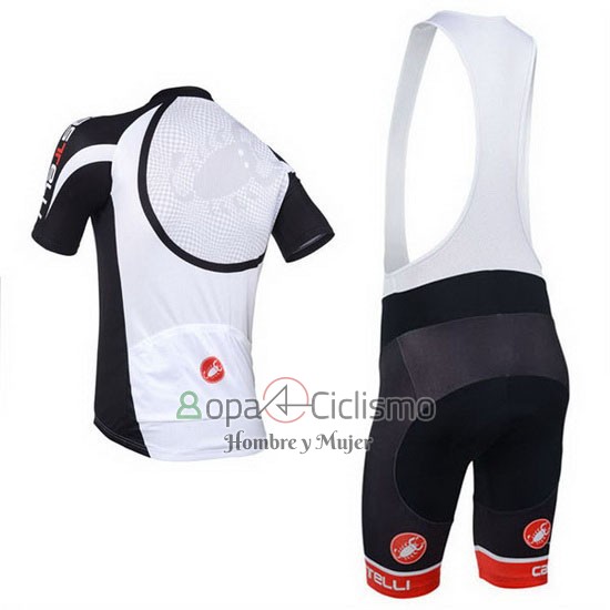 Castelli Ropa Ciclismo Culotte Corto 2013 Hombre Mangas Cortas Negro y Blanco