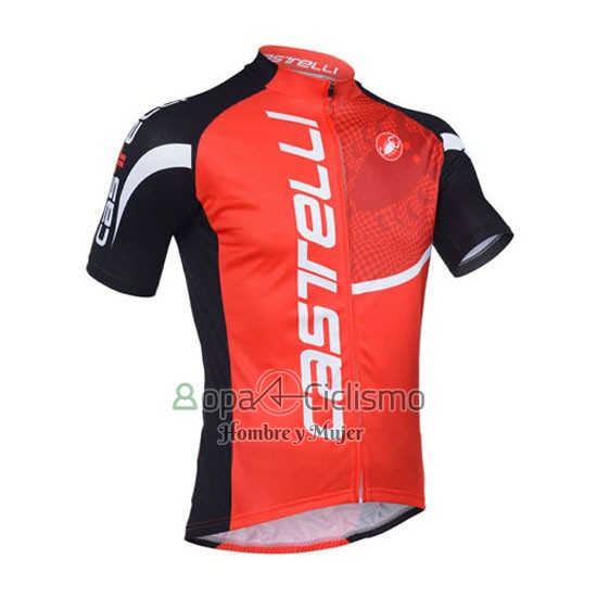Castelli Ropa Ciclismo Culotte Corto 2013 Hombre Mangas Cortas Negro y Rojo