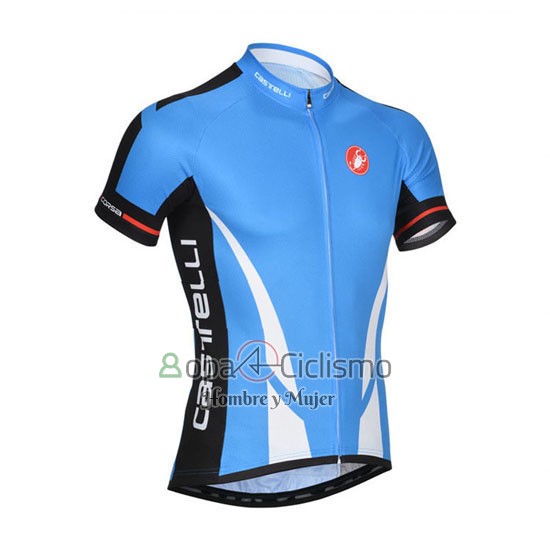 Castelli Ropa Ciclismo Culotte Corto 2014 Hombre Mangas Cortas Azul y Negro