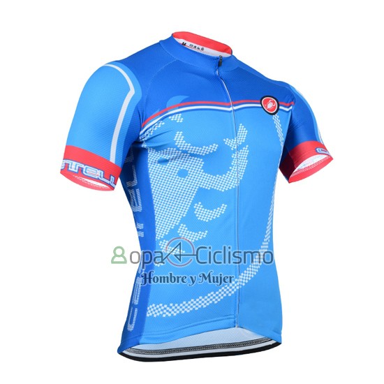 Castelli Ropa Ciclismo Culotte Corto 2014 Hombre Mangas Cortas Azur