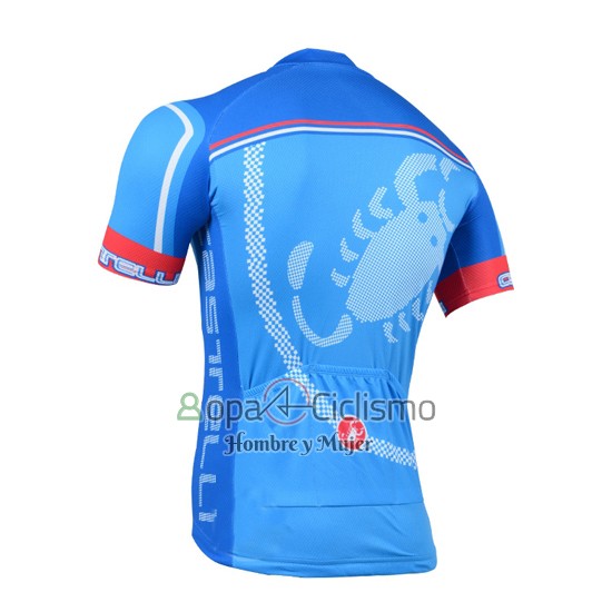 Castelli Ropa Ciclismo Culotte Corto 2014 Hombre Mangas Cortas Azur