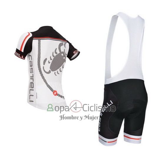 Castelli Ropa Ciclismo Culotte Corto 2014 Hombre Mangas Cortas Negro y Gris