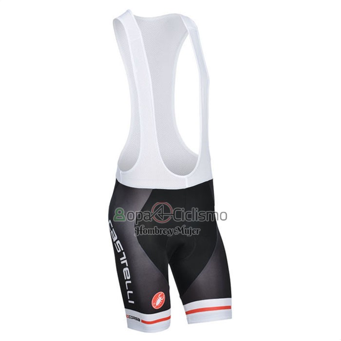 Castelli Ropa Ciclismo Culotte Corto 2014 Hombre Mangas Cortas Negro y Gris