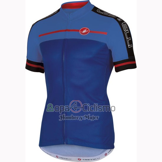 Castelli Ropa Ciclismo Culotte Corto 2016 Hombre Mangas Cortas Azul