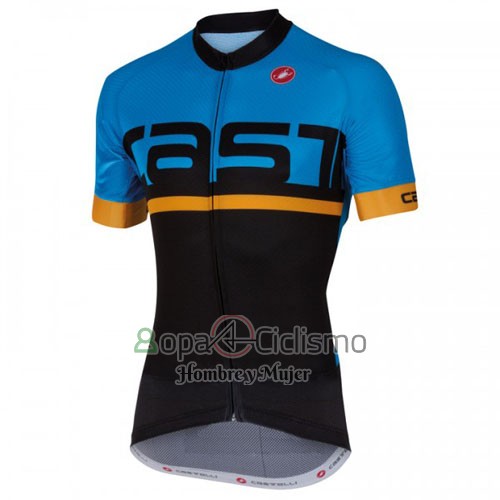 Castelli Ropa Ciclismo Culotte Corto 2016 Hombre Mangas Cortas Azul Negro
