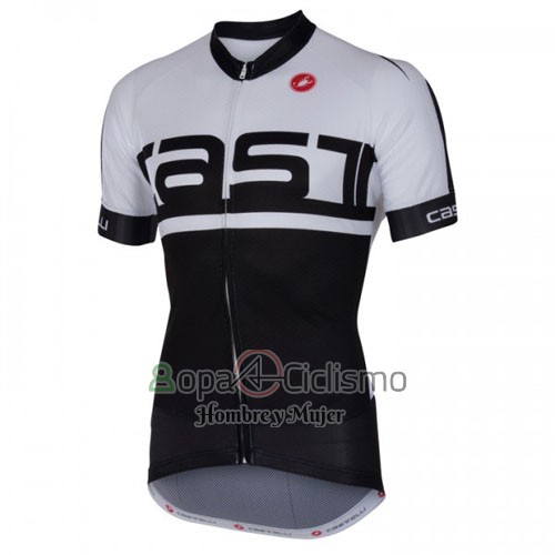 Castelli Ropa Ciclismo Culotte Corto 2016 Hombre Mangas Cortas Blanco Negro