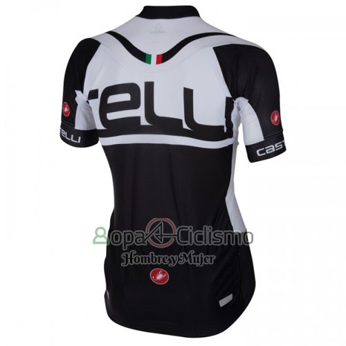 Castelli Ropa Ciclismo Culotte Corto 2016 Hombre Mangas Cortas Blanco Negro