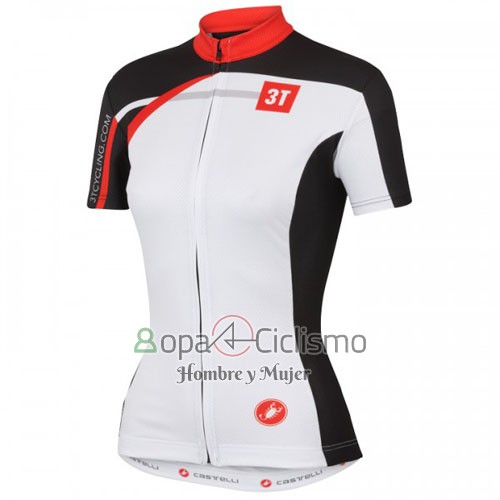 Castelli Ropa Ciclismo Culotte Corto 2016 Hombre Mangas Cortas Blanco Rojo