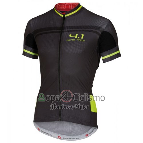 Castelli Ropa Ciclismo Culotte Corto 2016 Hombre Mangas Cortas Negro y Verde