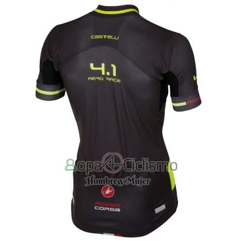 Castelli Ropa Ciclismo Culotte Corto 2016 Hombre Mangas Cortas Negro y Verde