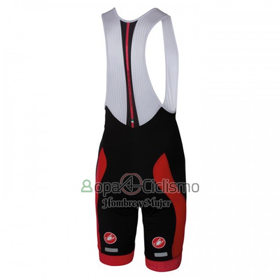 Castelli Ropa Ciclismo Culotte Corto 2016 Hombre Mangas Cortas Rojo Blanco