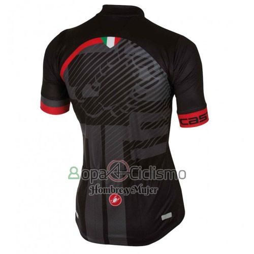 Castelli Ropa Ciclismo Culotte Corto 2016 Hombre Mangas Cortas Rojo Negro