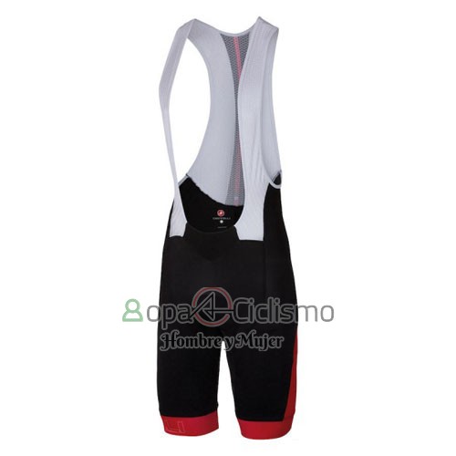 Castelli Ropa Ciclismo Culotte Corto 2016 Hombre Mangas Cortas Rojo y Blanco