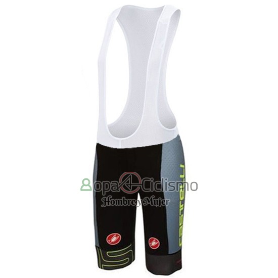 Castelli Ropa Ciclismo Culotte Corto 2016 Hombre Mangas Cortas Verde y Gris