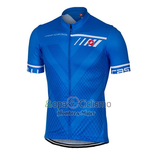 Castelli Ropa Ciclismo Culotte Corto 2017 Hombre Mangas Cortas Azul