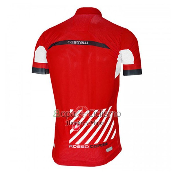 Castelli Ropa Ciclismo Culotte Corto 2017 Hombre Mangas Cortas Free AR Rojo