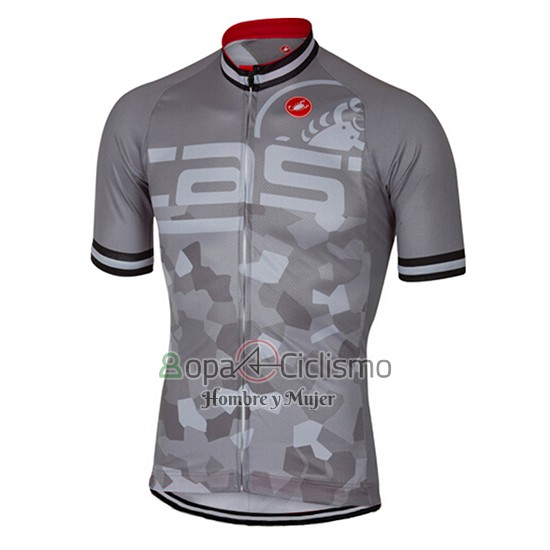 Castelli Ropa Ciclismo Culotte Corto 2017 Hombre Mangas Cortas Gris