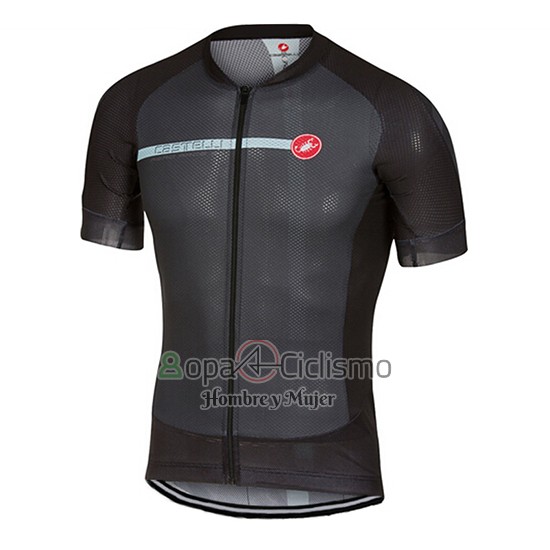 Castelli Ropa Ciclismo Culotte Corto 2017 Hombre Mangas Cortas Luz Negro