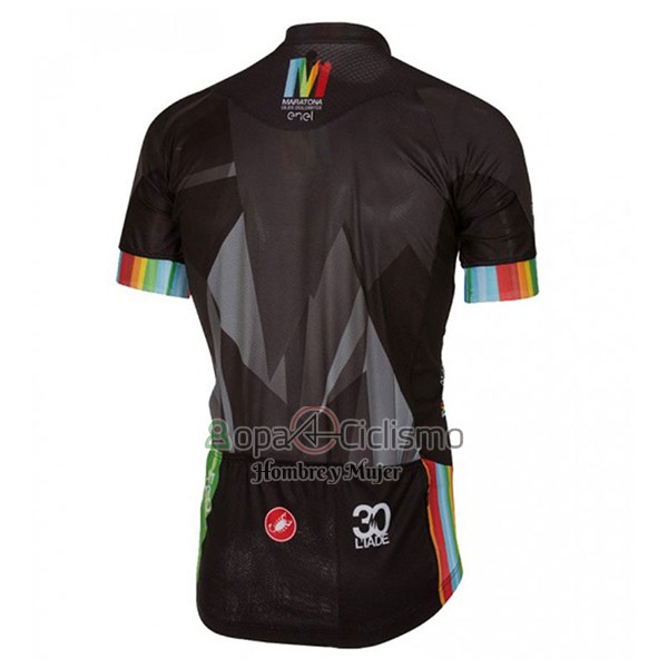 Castelli Ropa Ciclismo Culotte Corto 2017 Hombre Mangas Cortas Maratona Negro