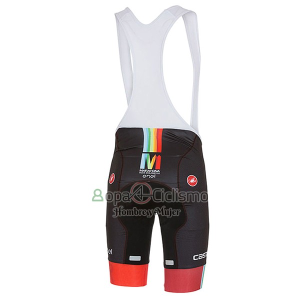 Castelli Ropa Ciclismo Culotte Corto 2017 Hombre Mangas Cortas Maratone Rojo