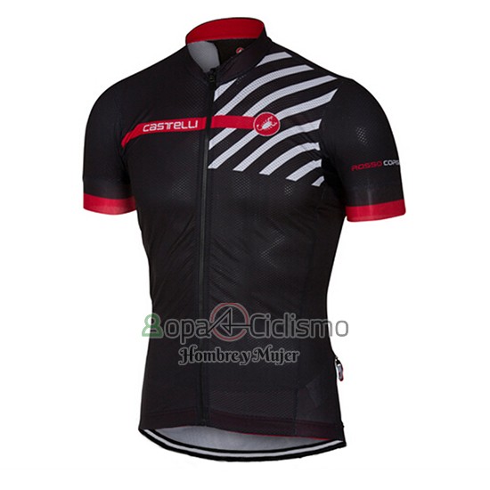 Castelli Ropa Ciclismo Culotte Corto 2017 Hombre Mangas Cortas Negro