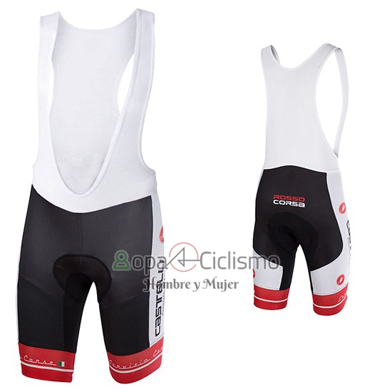 Castelli Ropa Ciclismo Culotte Corto 2017 Hombre Mangas Cortas Negro y Blanco
