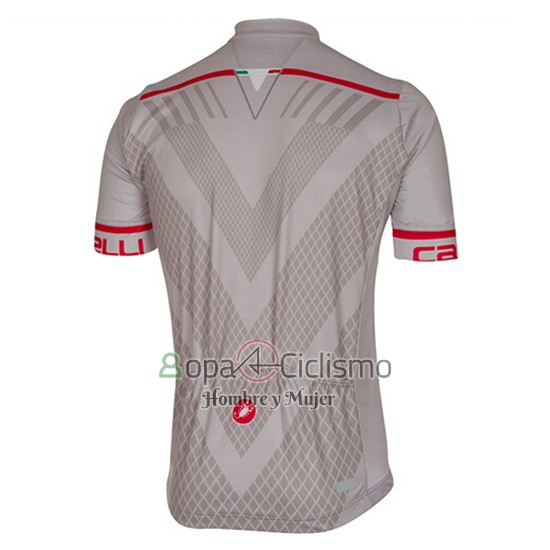 Castelli Ropa Ciclismo Culotte Corto 2017 Hombre Mangas Cortas Plata