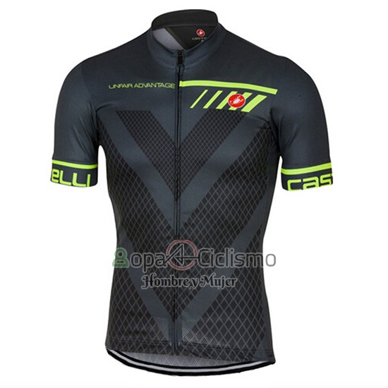 Castelli Ropa Ciclismo Culotte Corto 2017 Hombre Mangas Cortas Profundo Gris