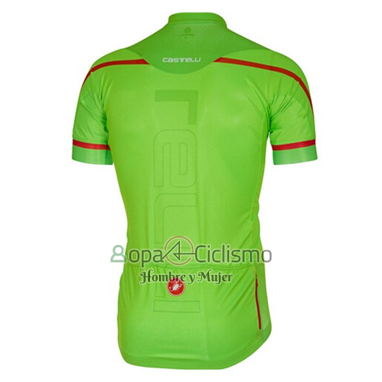 Castelli Ropa Ciclismo Culotte Corto 2017 Hombre Mangas Cortas Verde