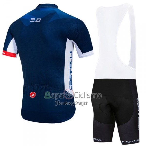 Castelli Ropa Ciclismo Culotte Corto 2018 Hombre Mangas Cortas APagado Azul