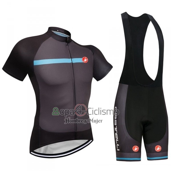 Castelli Ropa Ciclismo Culotte Corto 2018 Hombre Mangas Cortas APagado Gris