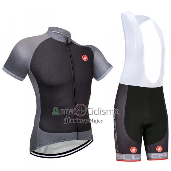Castelli Ropa Ciclismo Culotte Corto 2018 Hombre Mangas Cortas Gris