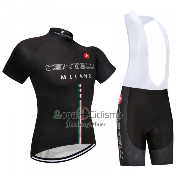 Castelli Ropa Ciclismo Culotte Corto 2018 Hombre Mangas Cortas Negro