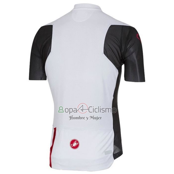 Castelli Ropa Ciclismo Culotte Corto 2020 Hombre Mangas Cortas Negro Blanco Rojo
