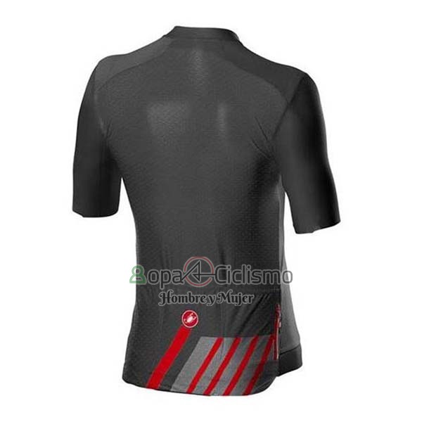 Castelli Ropa Ciclismo Culotte Corto 2020 Hombre Mangas Cortas Negro Gris Rojo